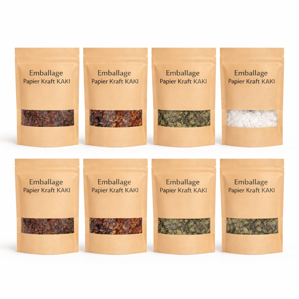 Emballage Papier Kraft KAKI  10x15cm (50)