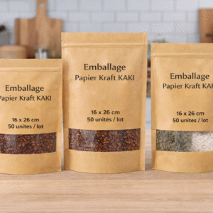 EMBALLAGES EN PAPIER KRAFT (50 unités 16x26 cm)