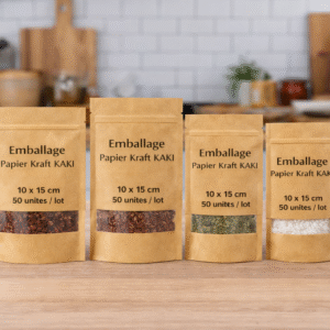 EMBALLAGES EN PAPIER KRAFT (50 unités 10x15 cm)