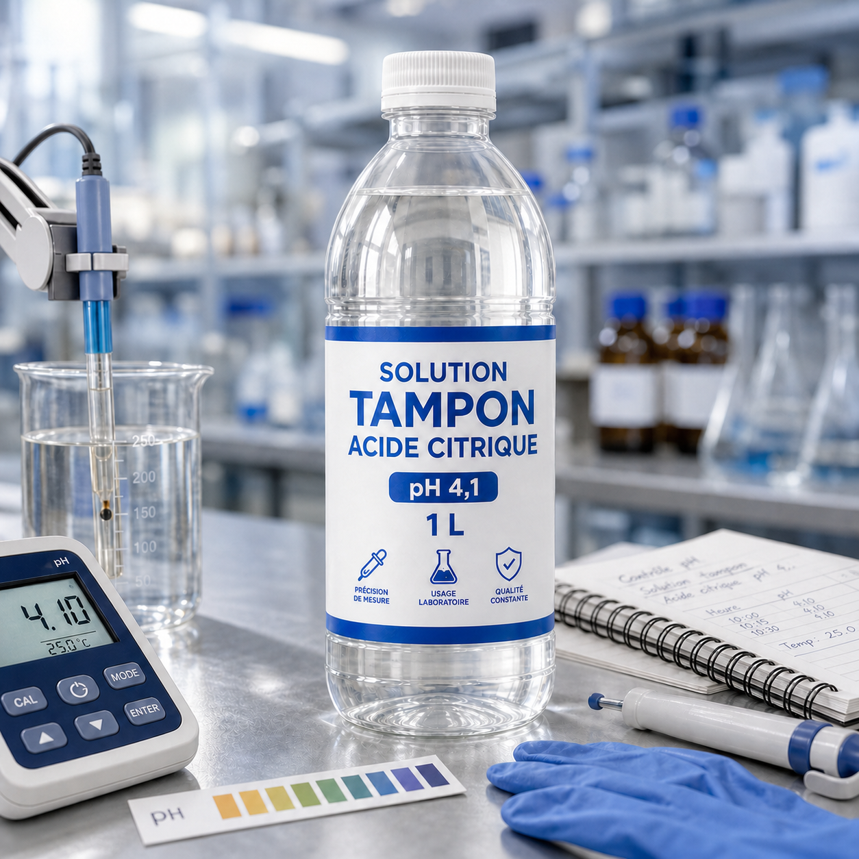 SOLUTION TAMPON ACIDE CITRIQUE pH 4,1