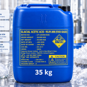 Bidon d’acide acétique glacial 35 kg ACIDE ACÉTIQUE GLACIAL — 35 KG